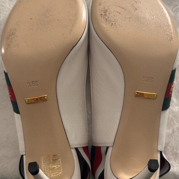 Gucci Sylvie Slingback heels sz 39.5 - Picture 5 of 6